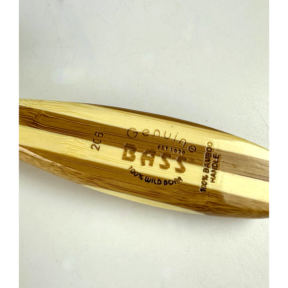 Bass Bamboo Boar Bristle Hair Brush 9 Inches #206 NWOT - Picture 4 of 8